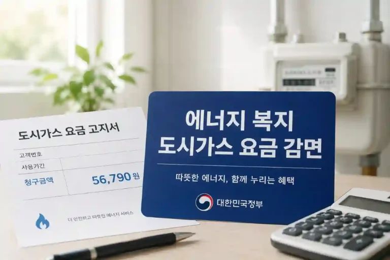 가스요금 감면 대상 확인 기초수급자·차상위·다자녀라면 신청하세요