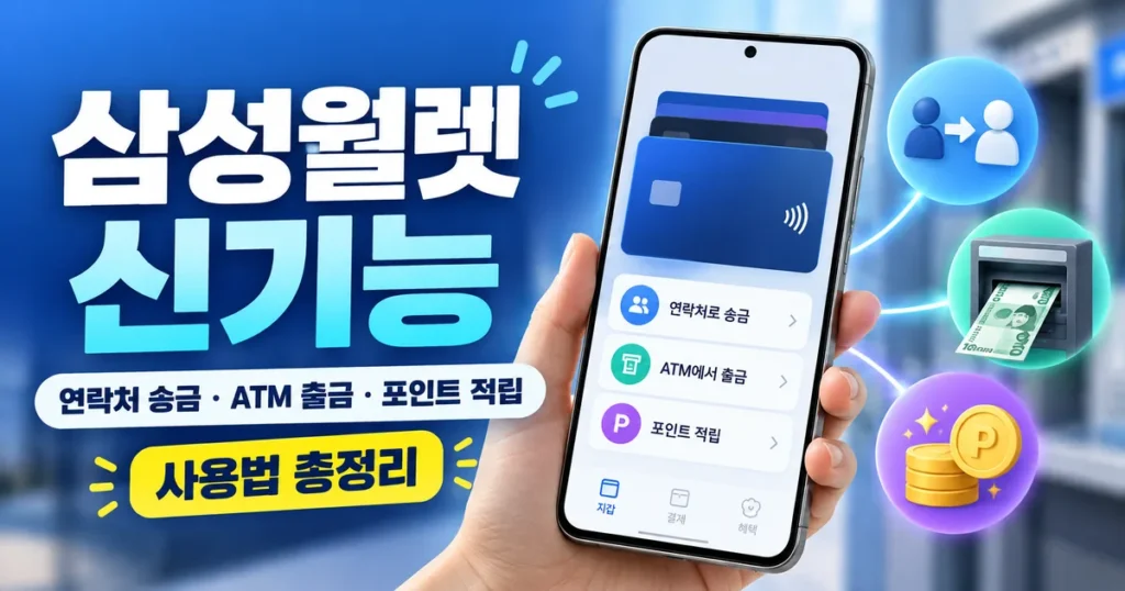 삼성월렛 머니 사용법